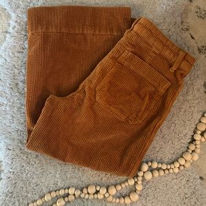 Madewell Emmett Wide-Leg Crop Pants Corduroy